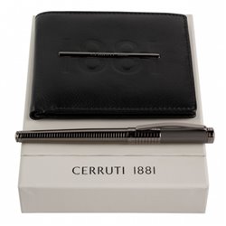 Sada CERRUTI 1881 (keramické pero & peněženka)
